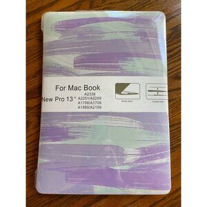 MacBook Pro 13" Case A2338 A2251 A2289 A1706 A1708 A1989 A2159 Purple & Green